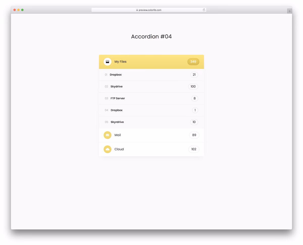 Bootstrap Accordion V04