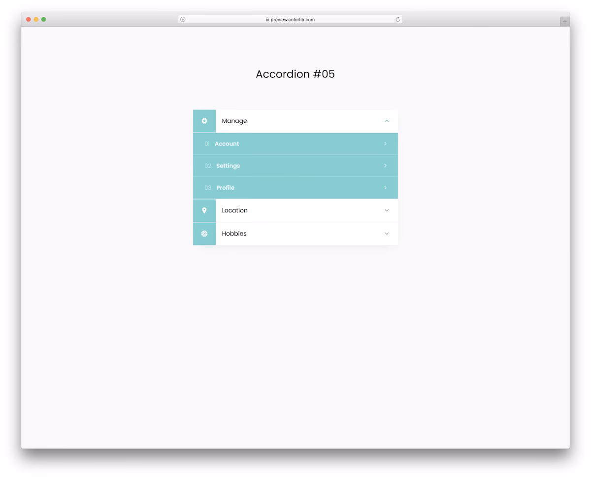 Bootstrap Accordion V05