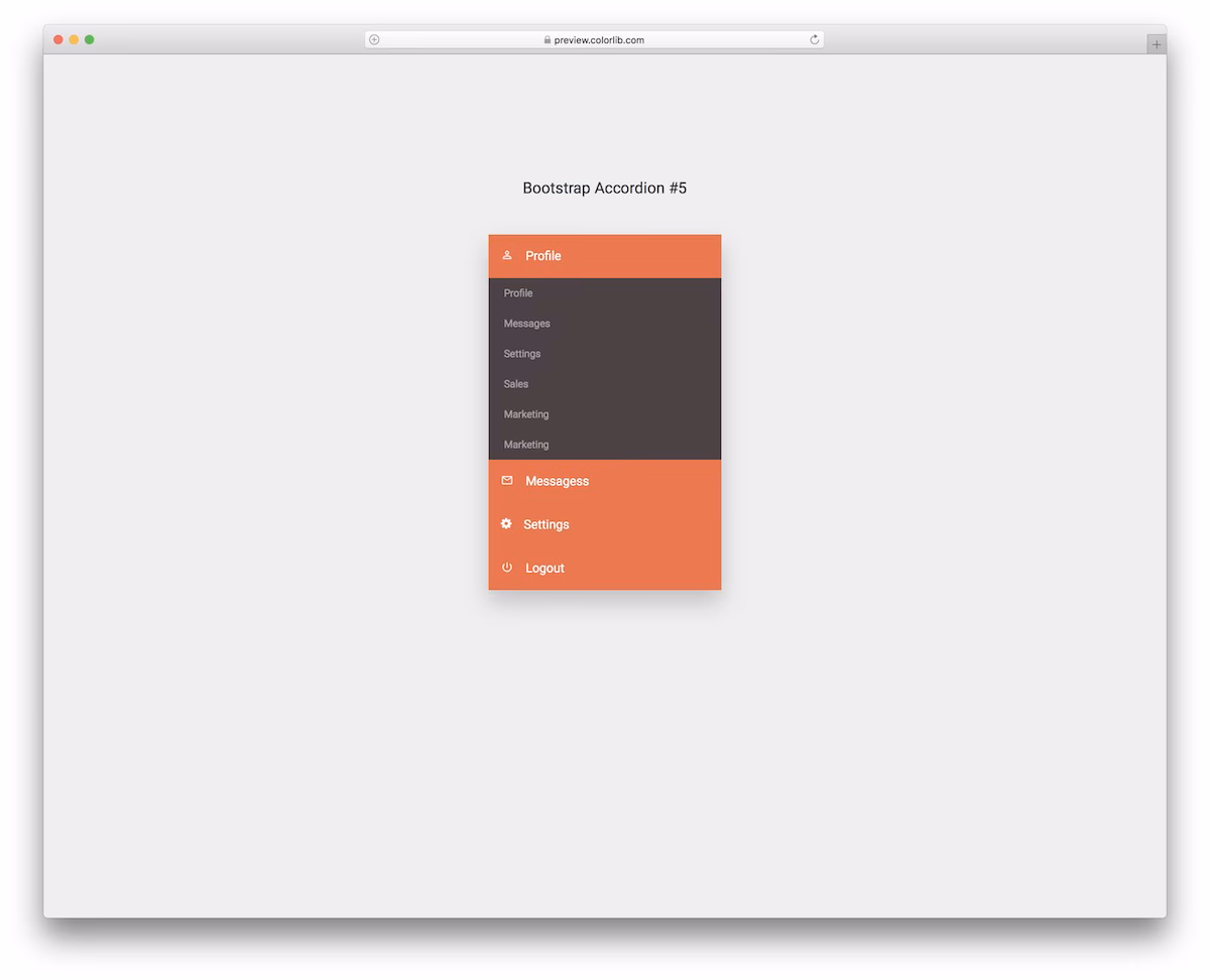 Bootstrap Accordion V15