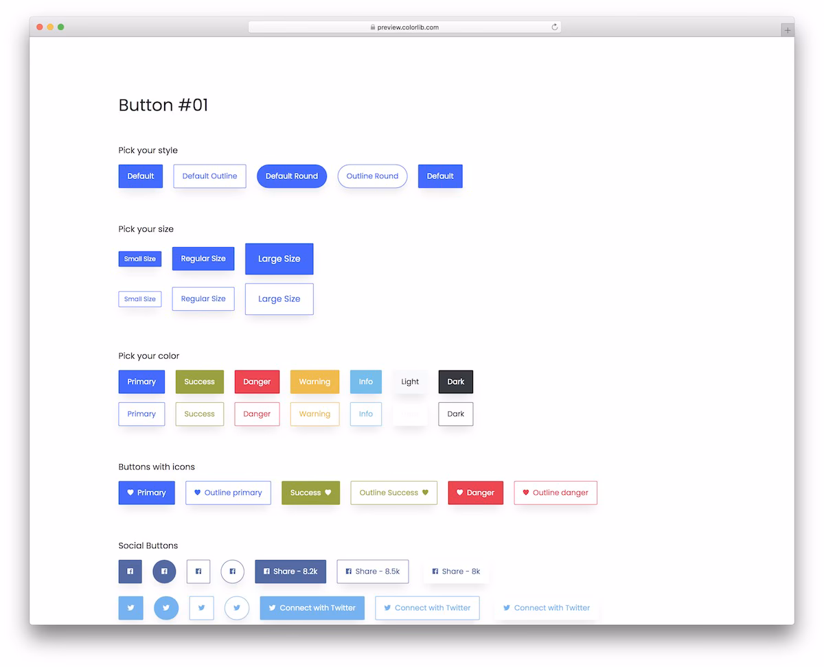 Bootstrap Buttons V01