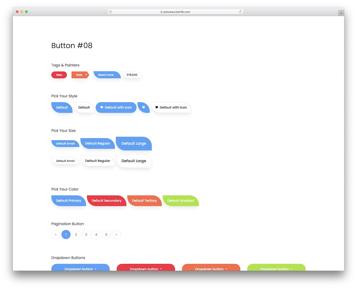 Bootstrap Buttons V18