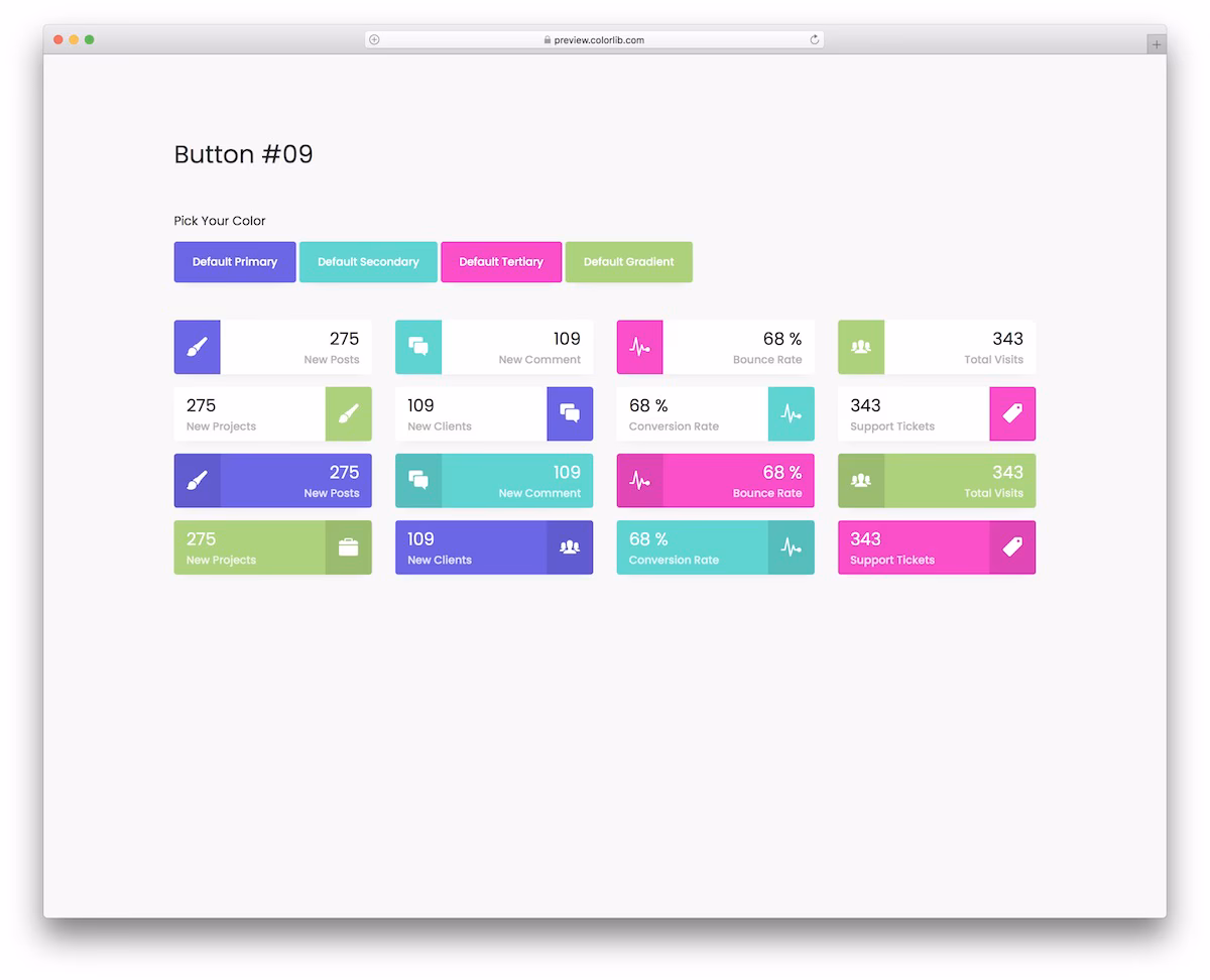 Bootstrap Buttons V19