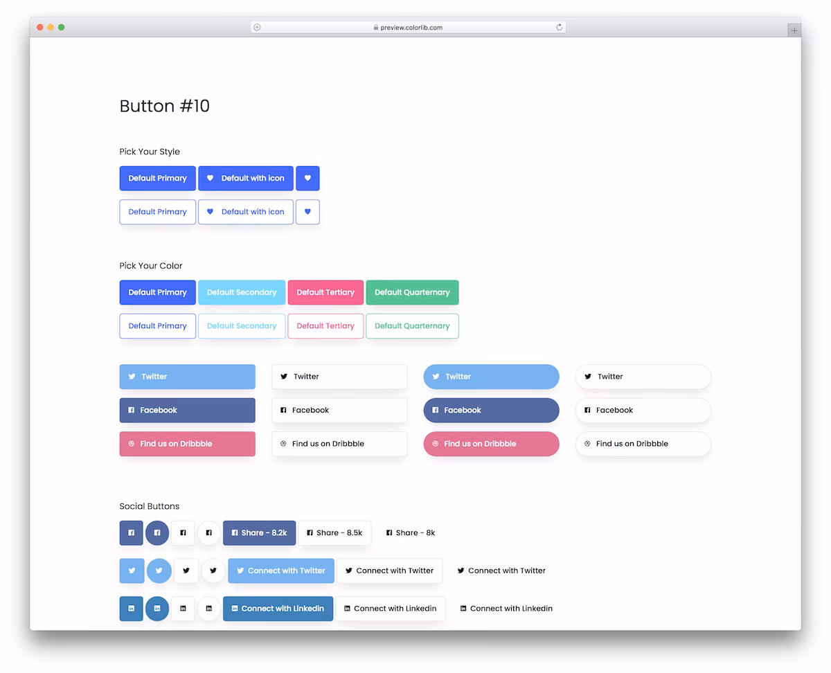 Bootstrap Buttons V20