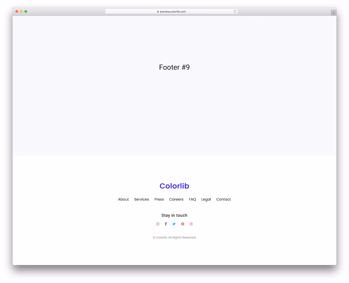 Bootstrap Footer V09
