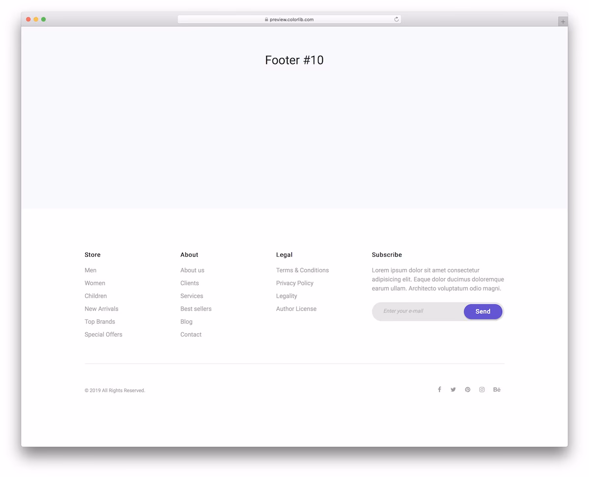 Bootstrap Footer V10