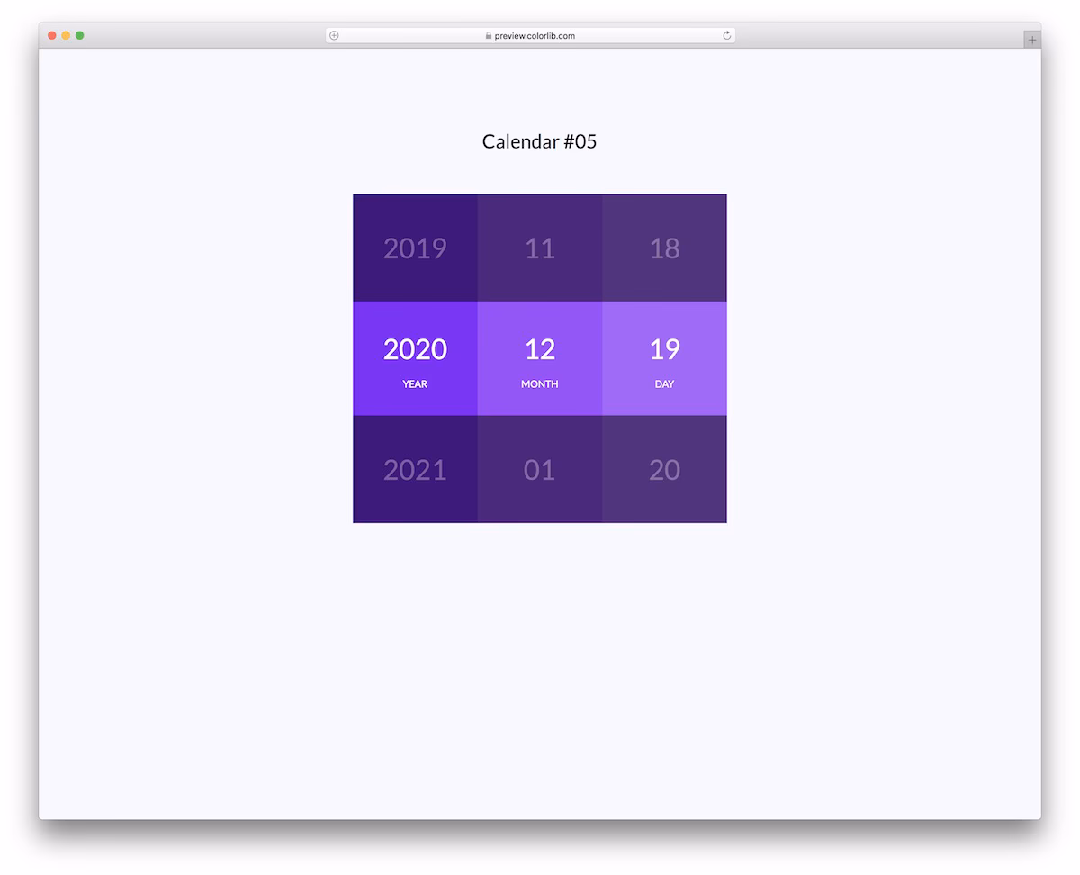 Calendar V05