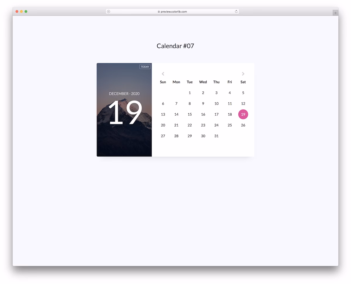 Calendar V07