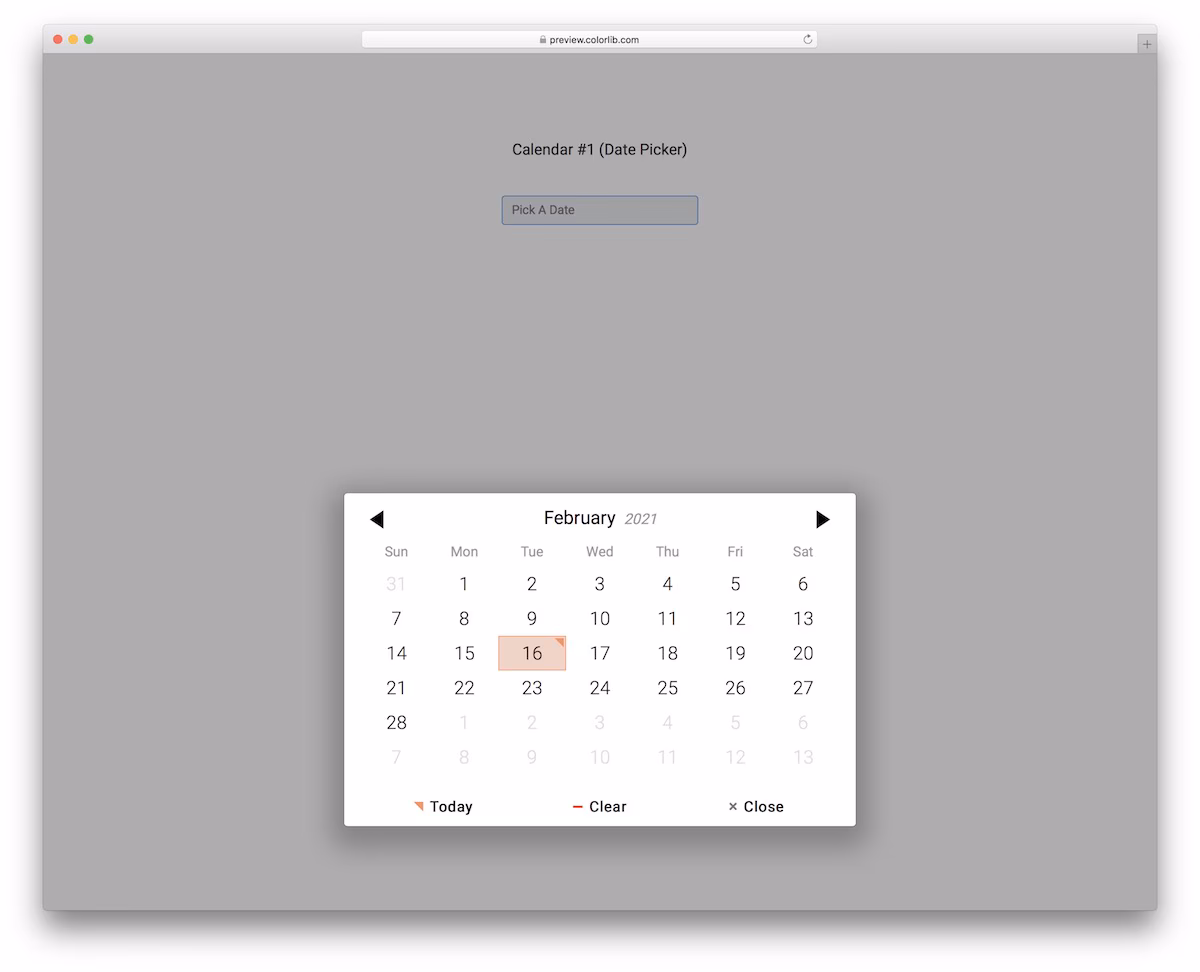 Calendar V11