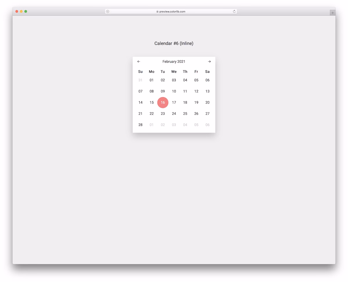 Calendar V16