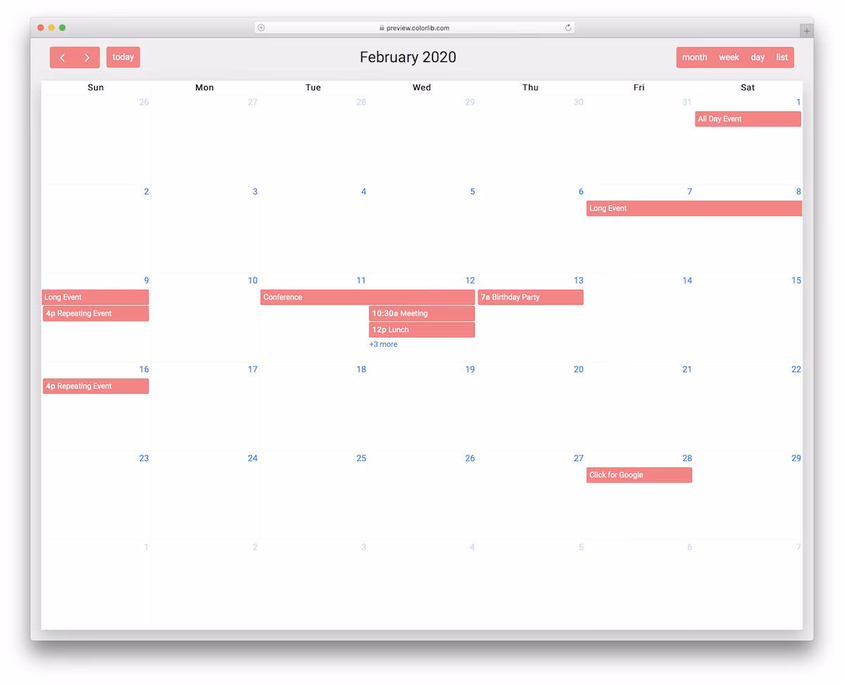 Calendar V20