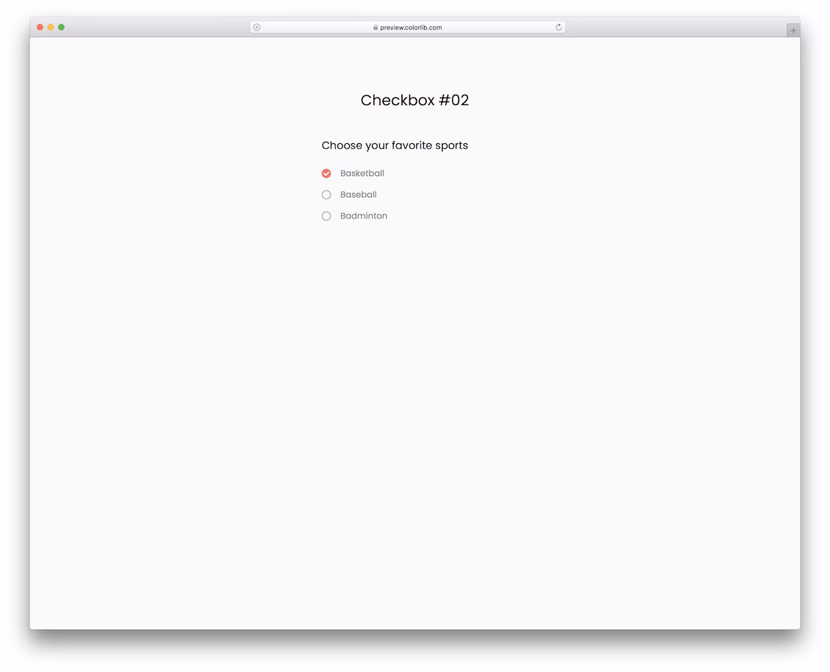 Checkbox V02