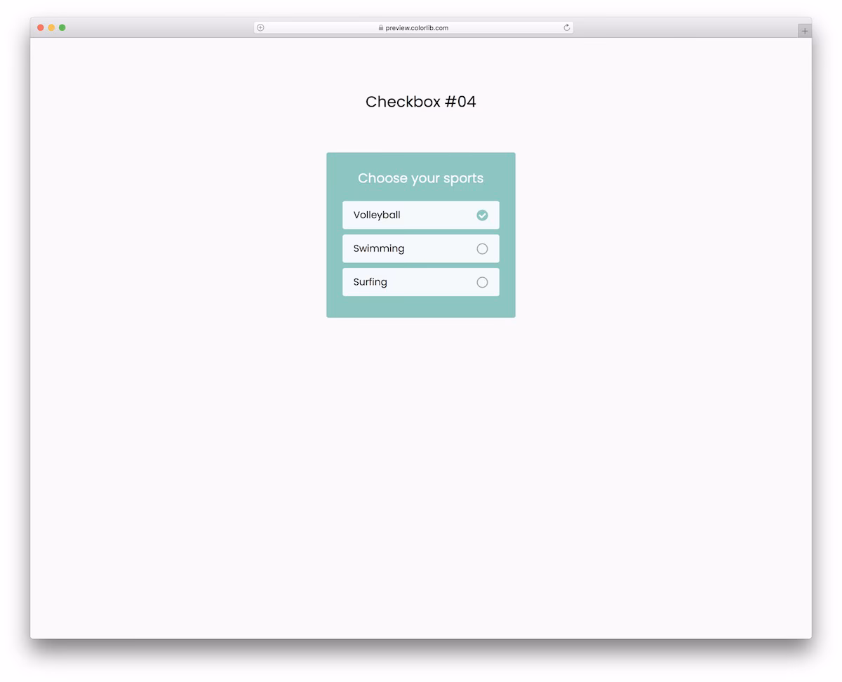 Checkbox V04