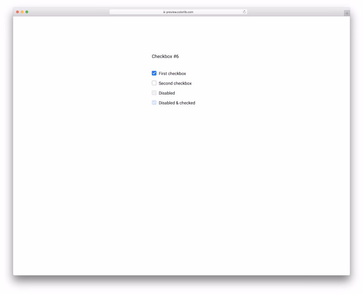 Checkbox V16