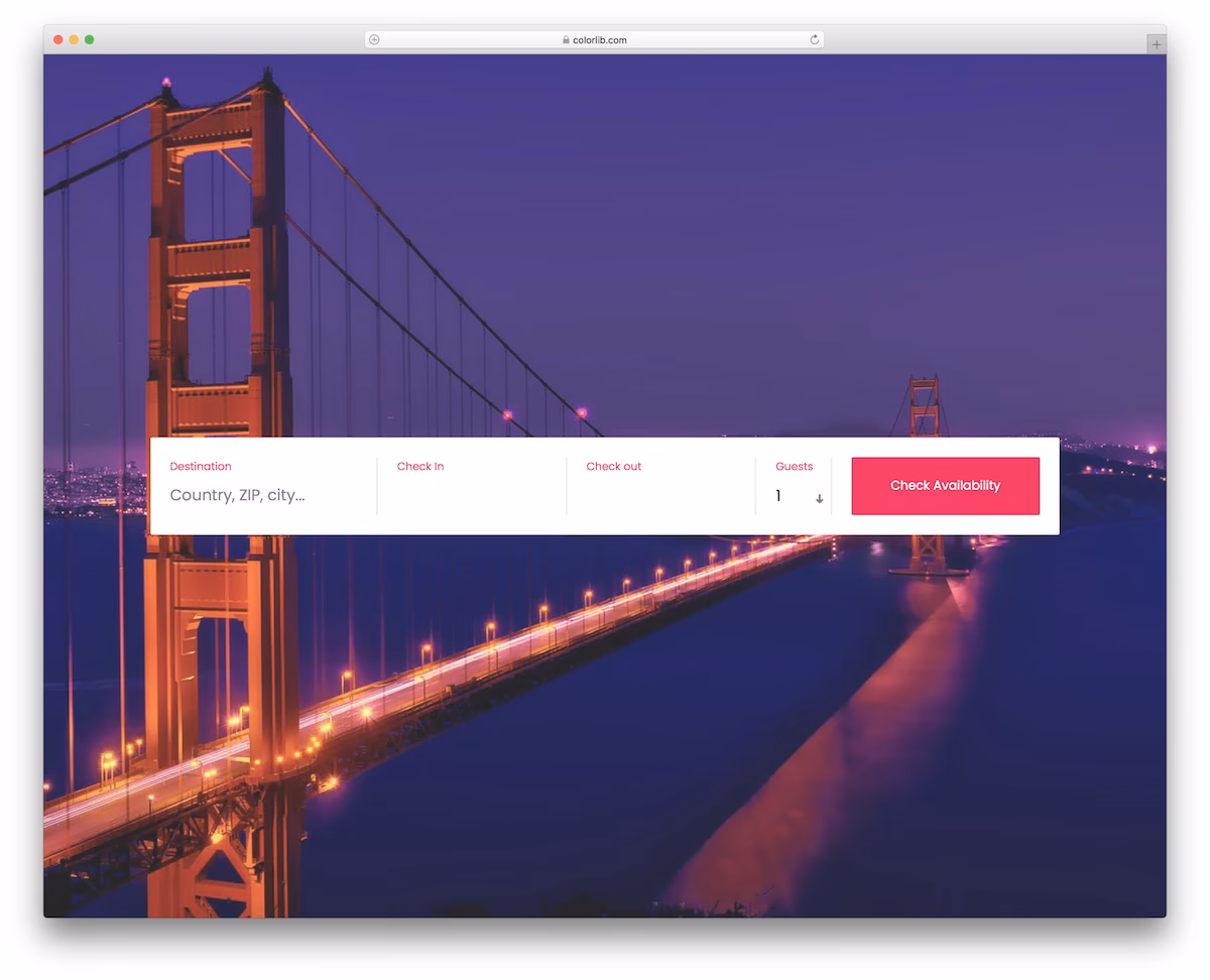 Colorlib Booking Form V11