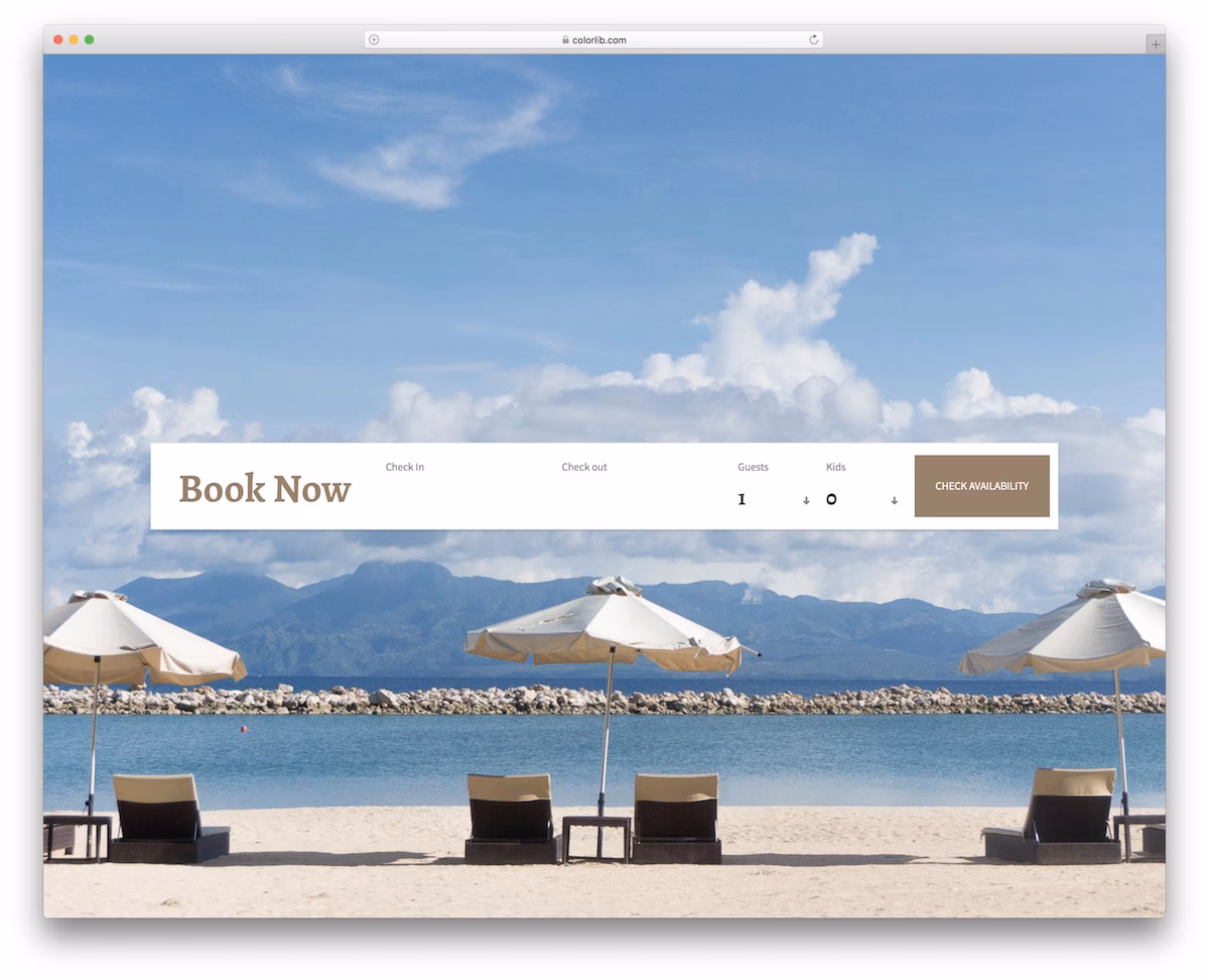 Colorlib Booking Form V3