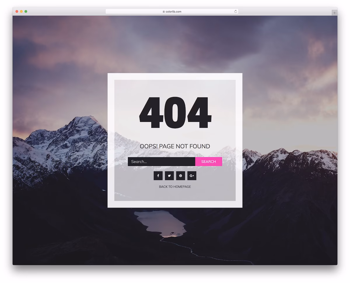 Colorlib Error 404 V11