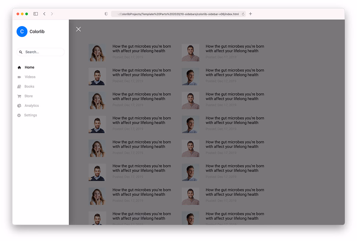 Colorlib Sidebar V06