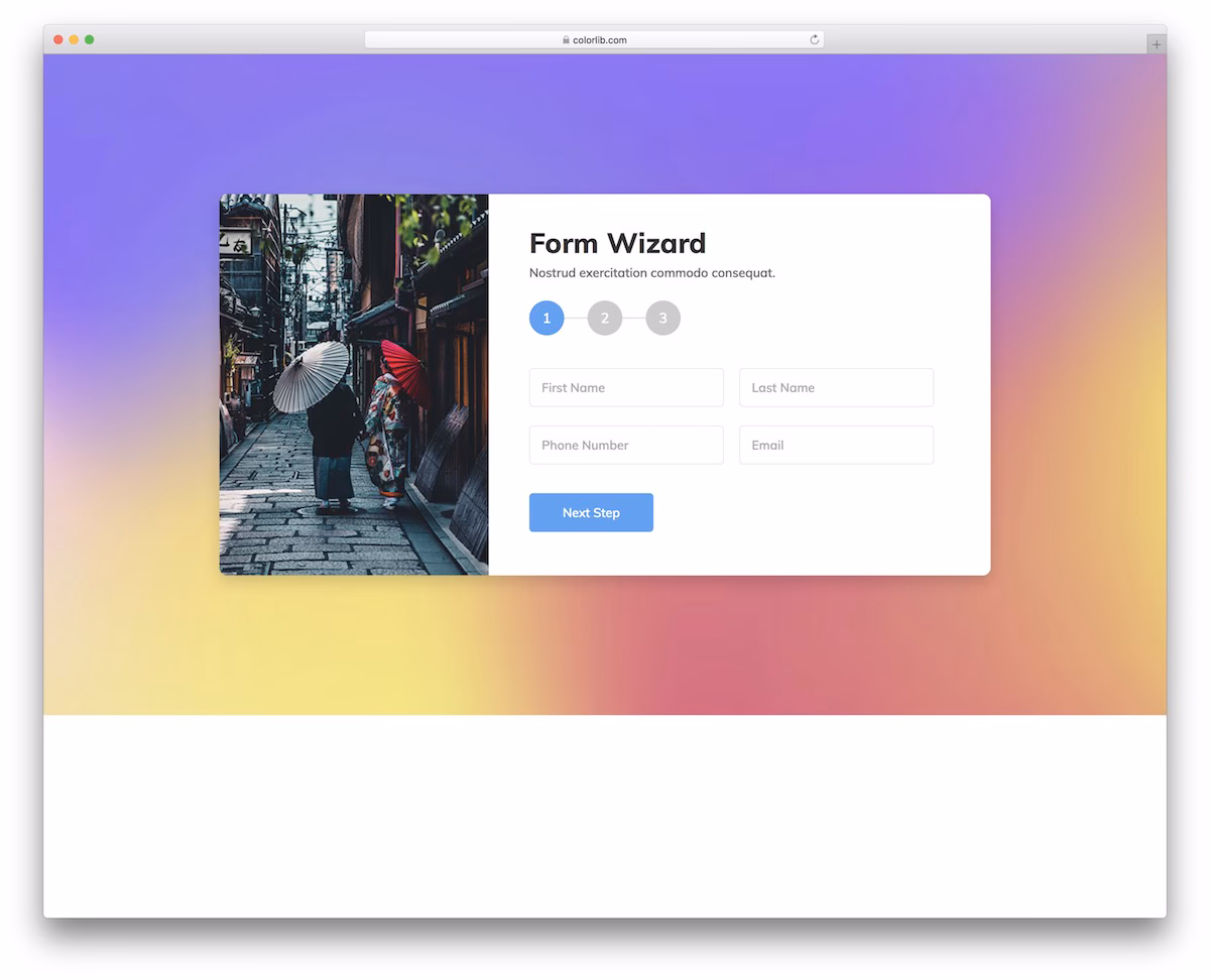 Colorlib Wizard 22