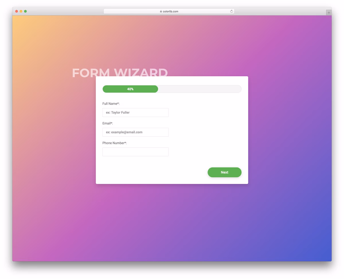 Colorlib Wizard 28