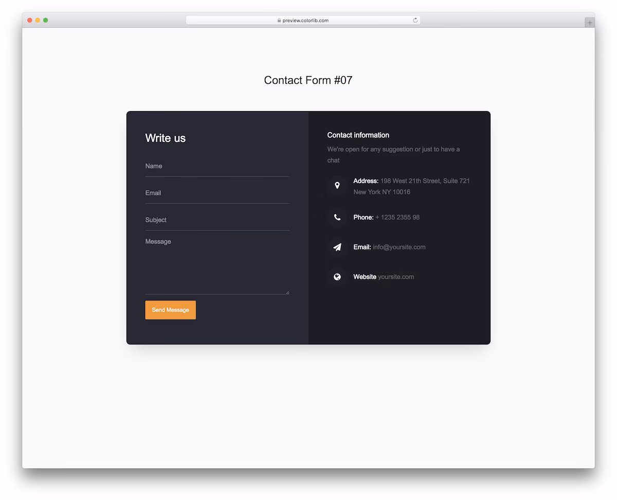 Contact Form V07