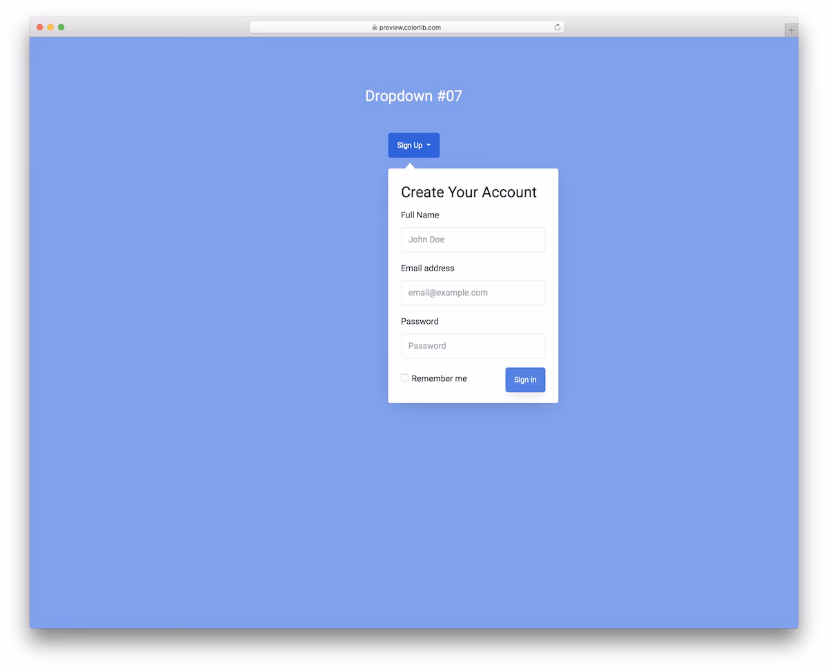 Dropdown V07