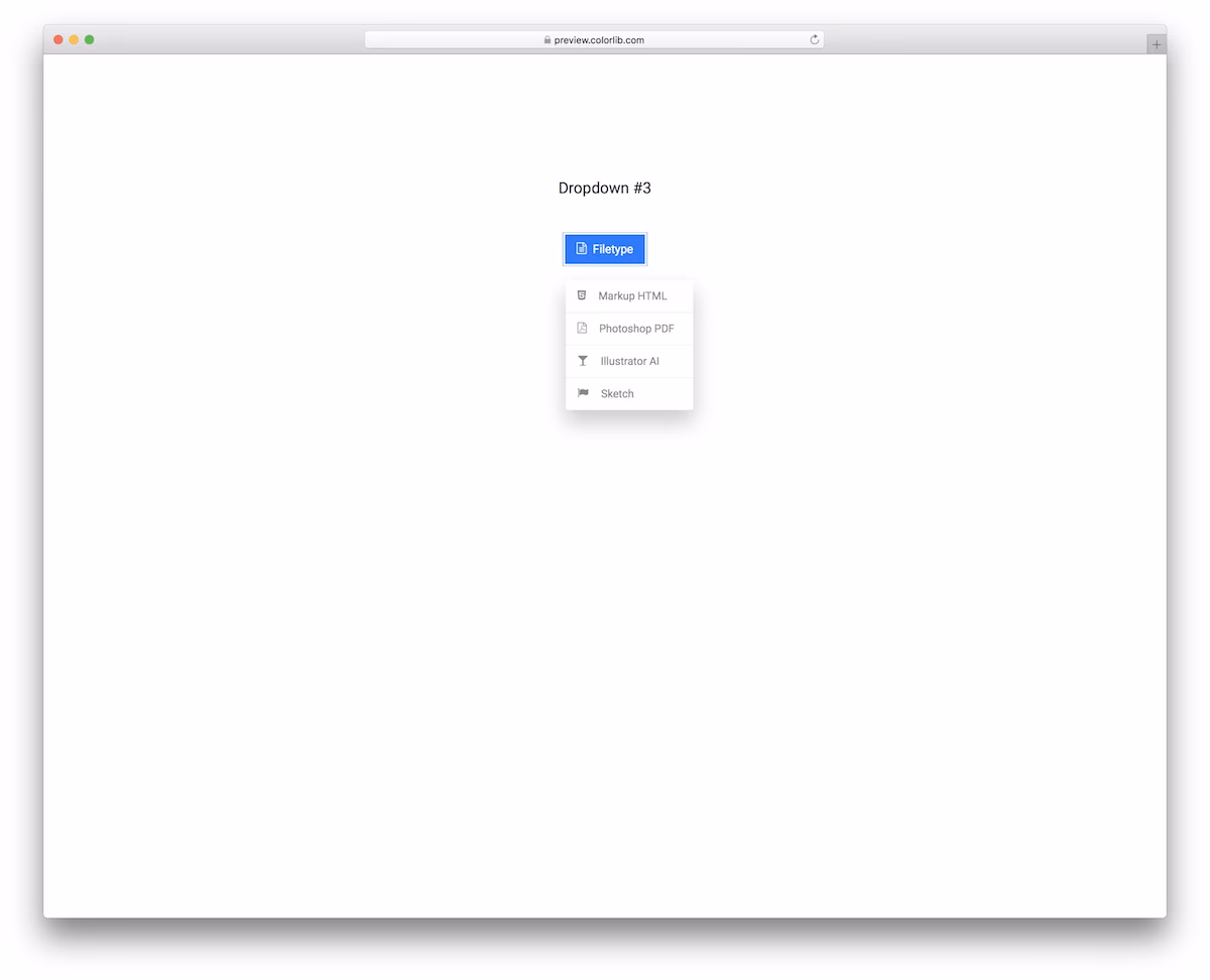Dropdown V13