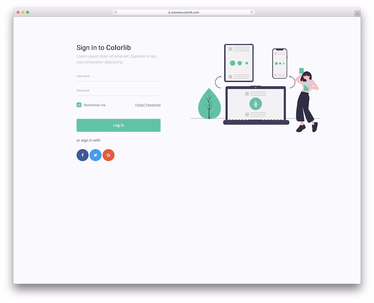 Login Form V08