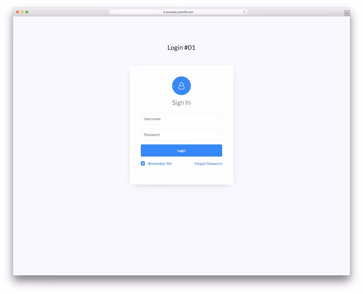 Login Form V11