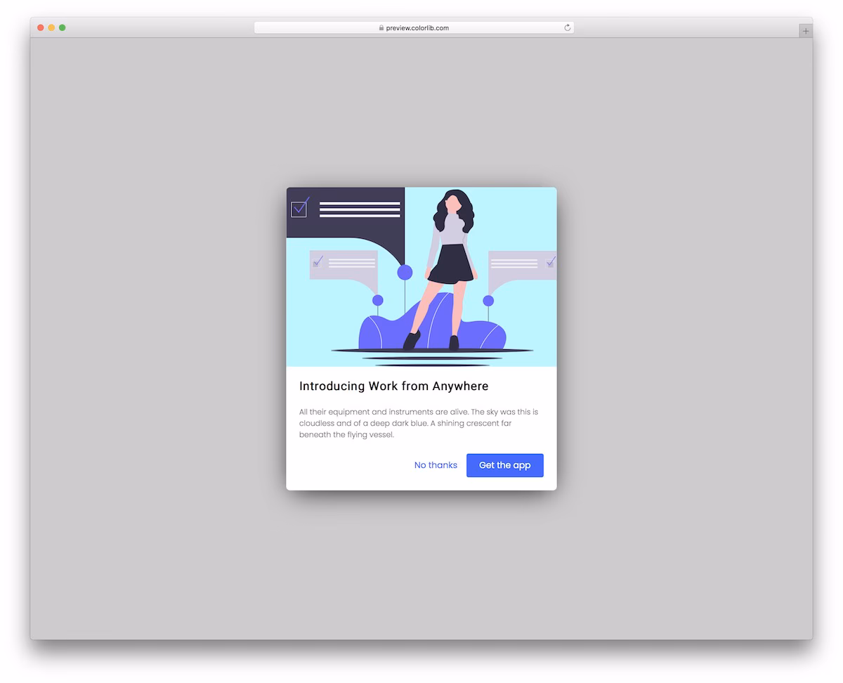 Modal V18