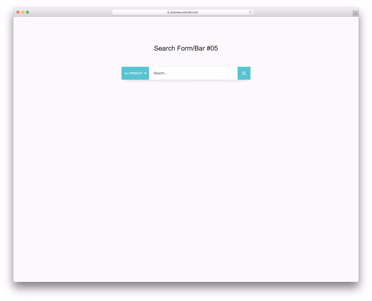 Search Form/Bar V05