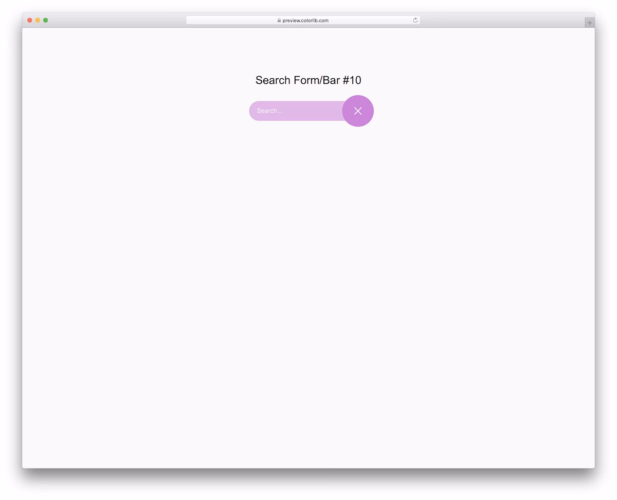 Search Form/Bar V10