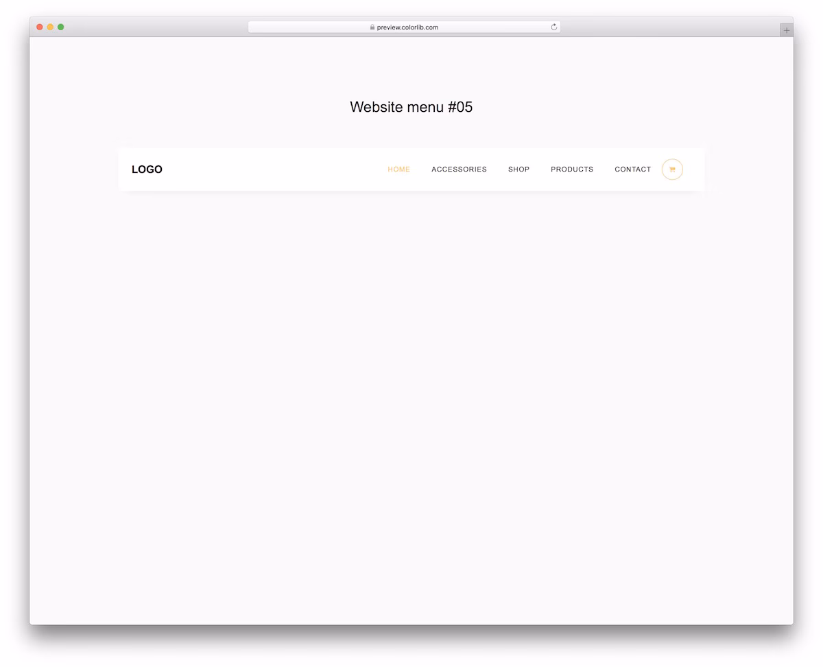 Website Menu V15